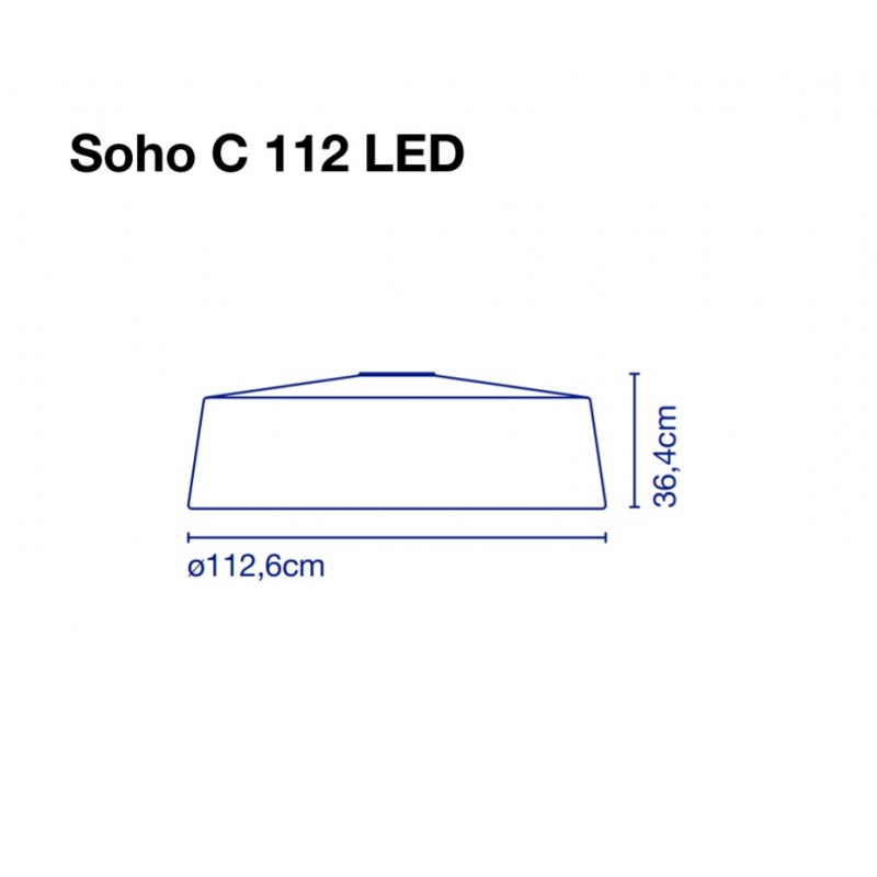 Ceiling lamp Soho C 112 LED Black