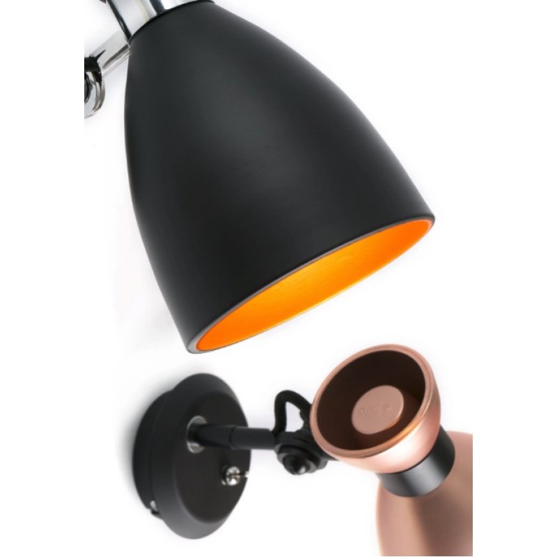 Wall lamp RETRO Black-copper