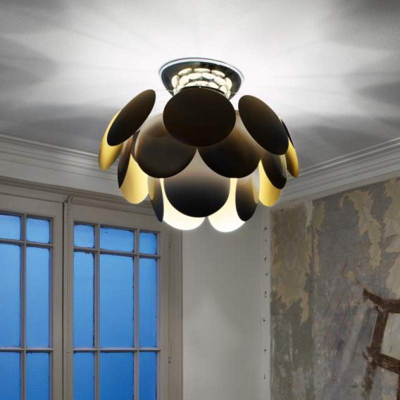 Ceiling lamp Discocó C53 Black - Gold