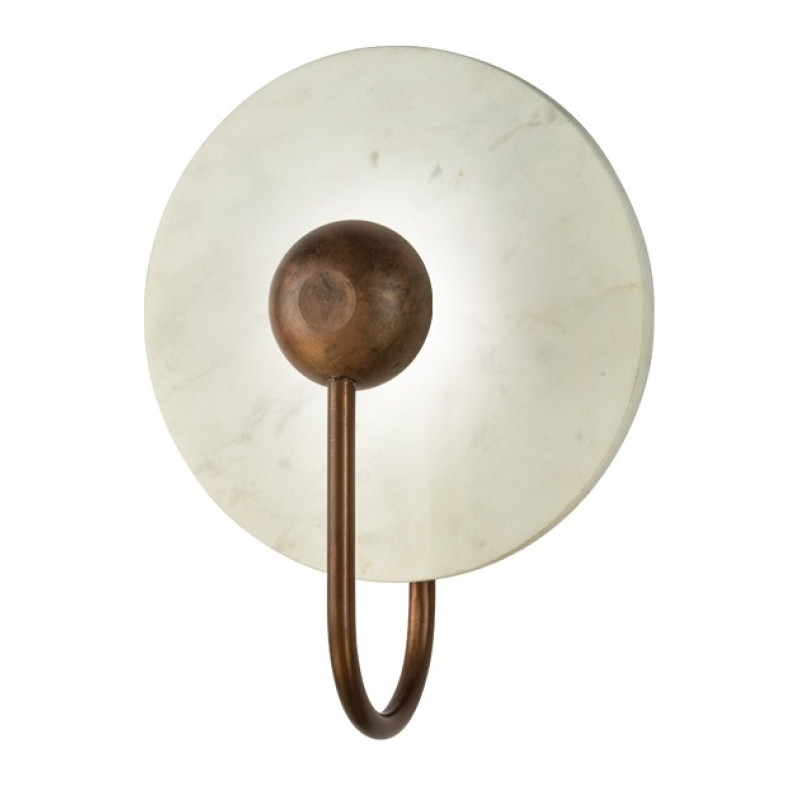 Wall lamp SCONCE LED 3W MARBLE COPPER RUSTY