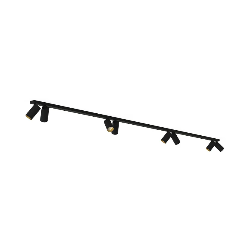 Pinna pealne lamp 7698 MONO VIII 2X150 BLACK/GOLD