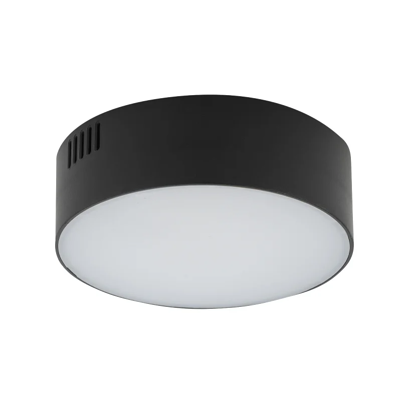 Griestu lampa 10415 LID ROUND LED 15W 4000K BLACK