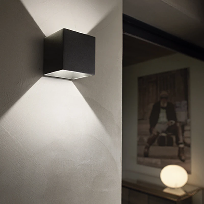 Griestu-sienas lampa RUBIK AP1 D10 Black