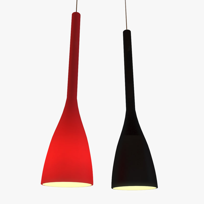 Pendant lamp FLUT SP1 SMALL Red