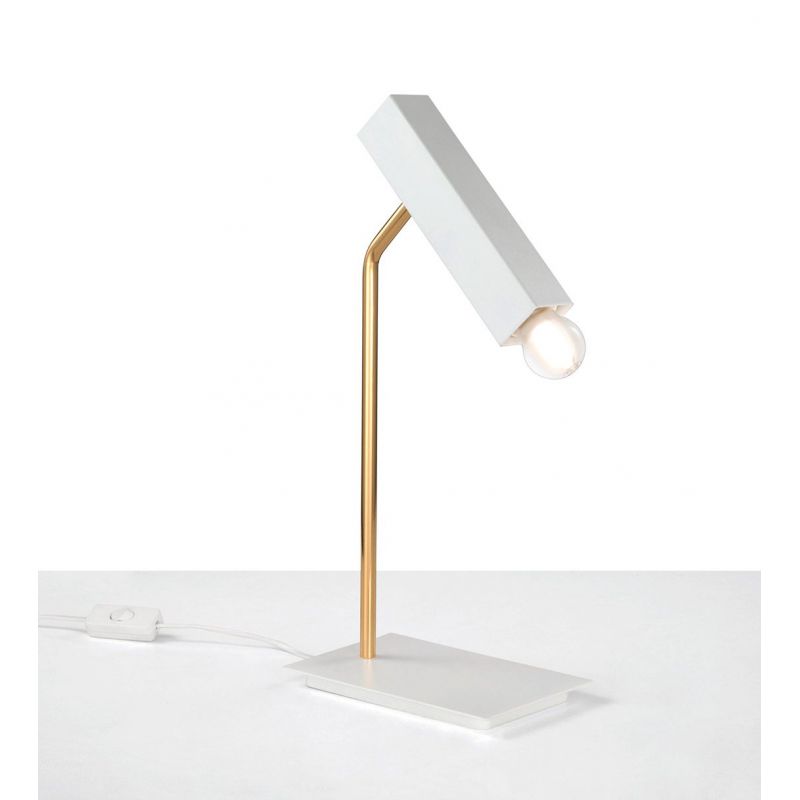 Galda lampa RASTER White-Gold