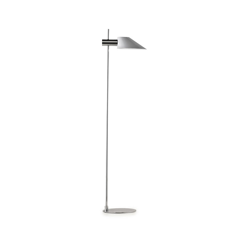 Floor lamp Cohen Chrome-White