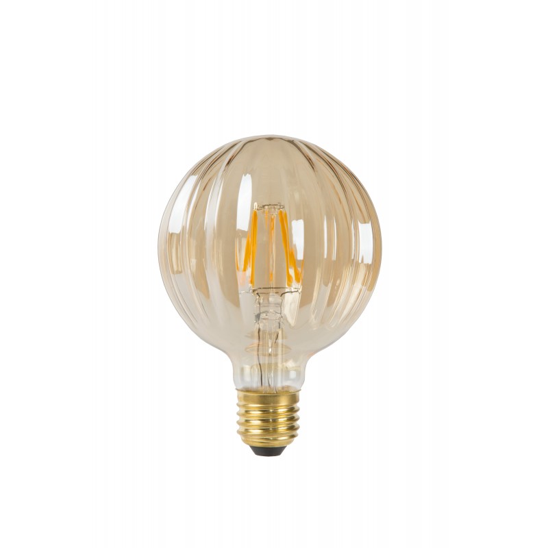 LED Bulb E27, Ø 9,5 cm - Amber