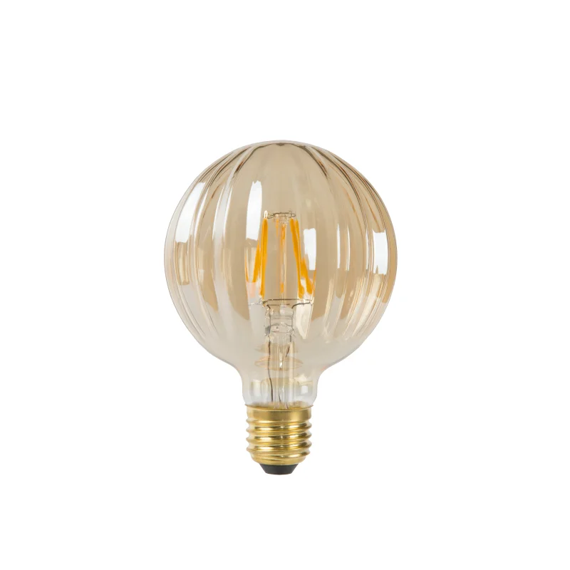 LED Bulb E27, Ø 9,5 cm - Amber