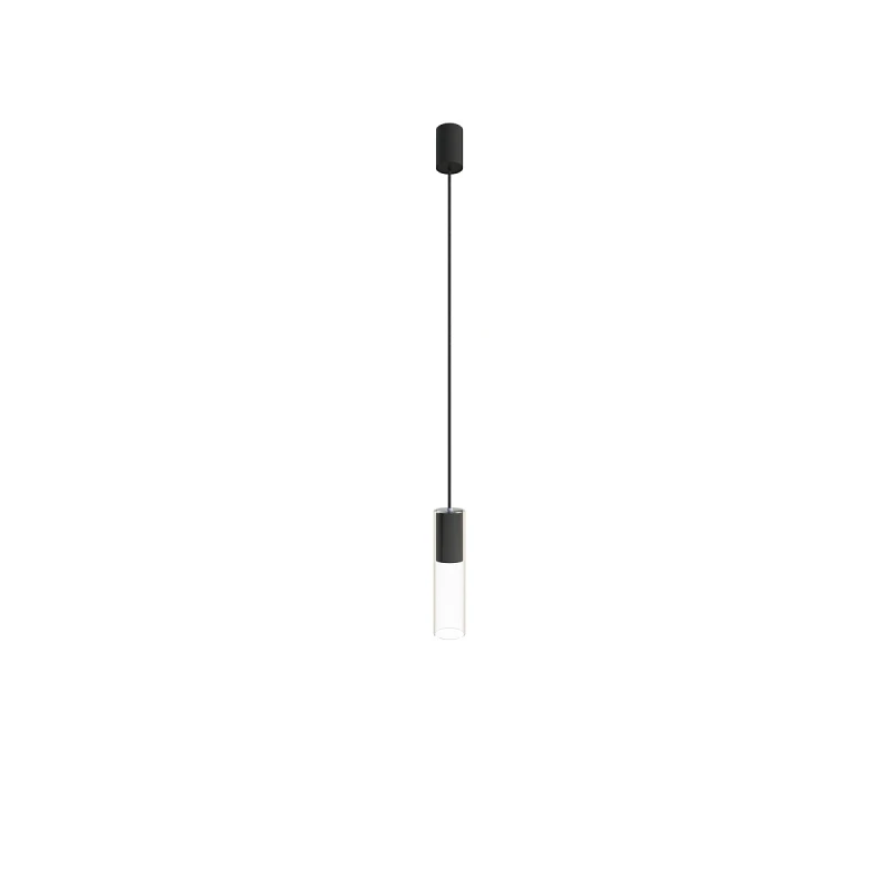 Piekaramā lampa 7865 CYLINDER BLACK M ZWIS