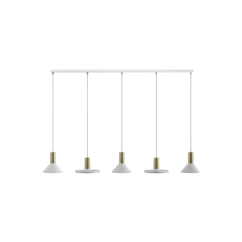 Rippvalgusti 8033 HERMANOS V WHITE/SOLID BRASS