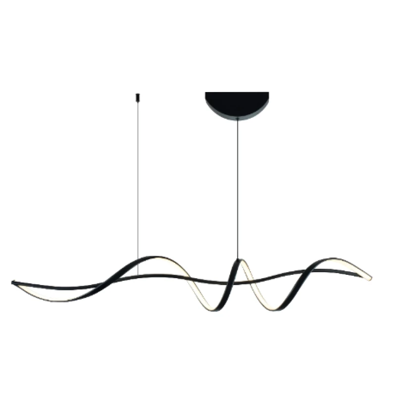 Pendant lamp Famous linear 2 P2 BK