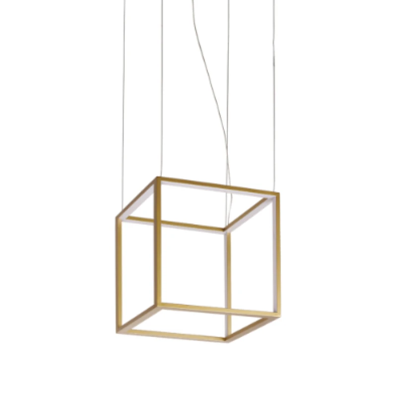 Подвесная лампа GOLD- CUBE 30 x 30 см