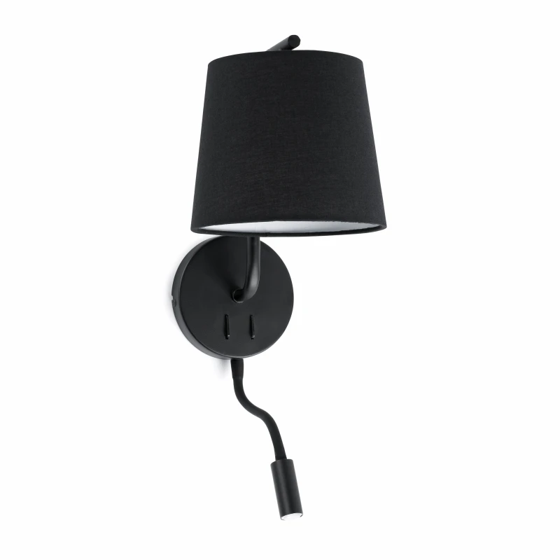 Sienas lampa BERNI Black
