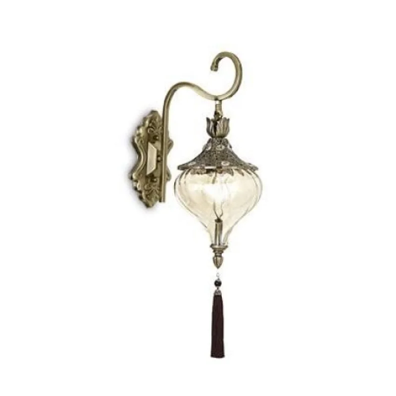 Sienas lampa HAREM AP1 Antique Brass