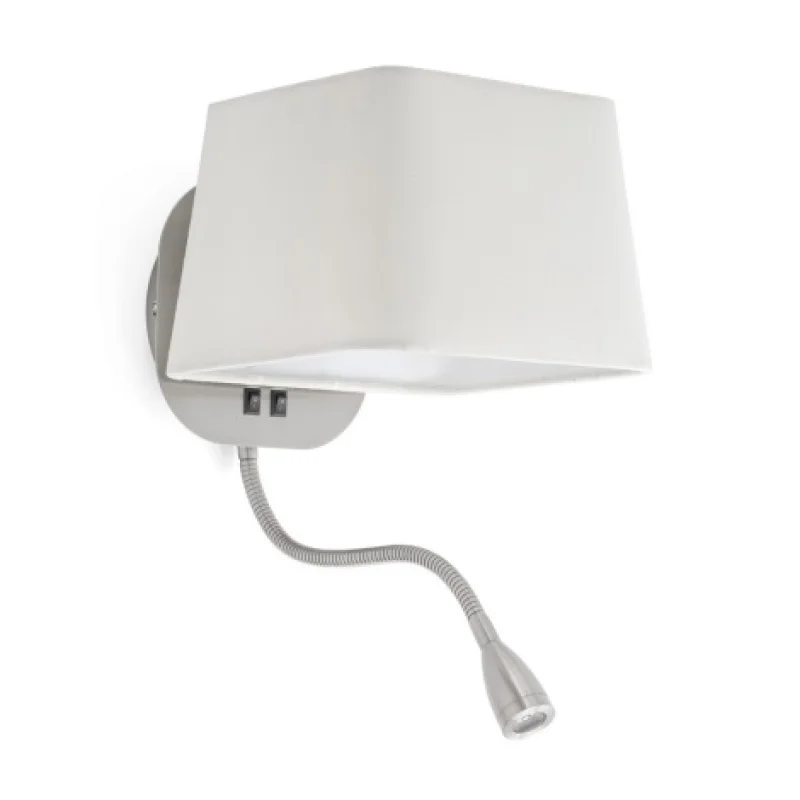 Wall lamp SWEET White-Nickel