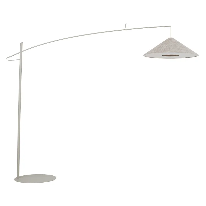Stāvlampa 11686 POISE FL SILK GRAY A